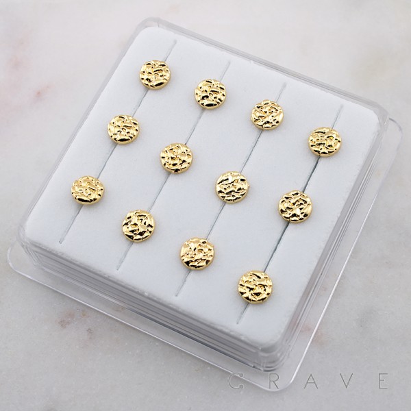 ROSE RUGGED SET 316L SURGICAL STEEL L-SHAPE NOSE RING BOX ROSE RUGGED SET 316L SURGICAL STEEL L-SHAPE NOSE RING BOX